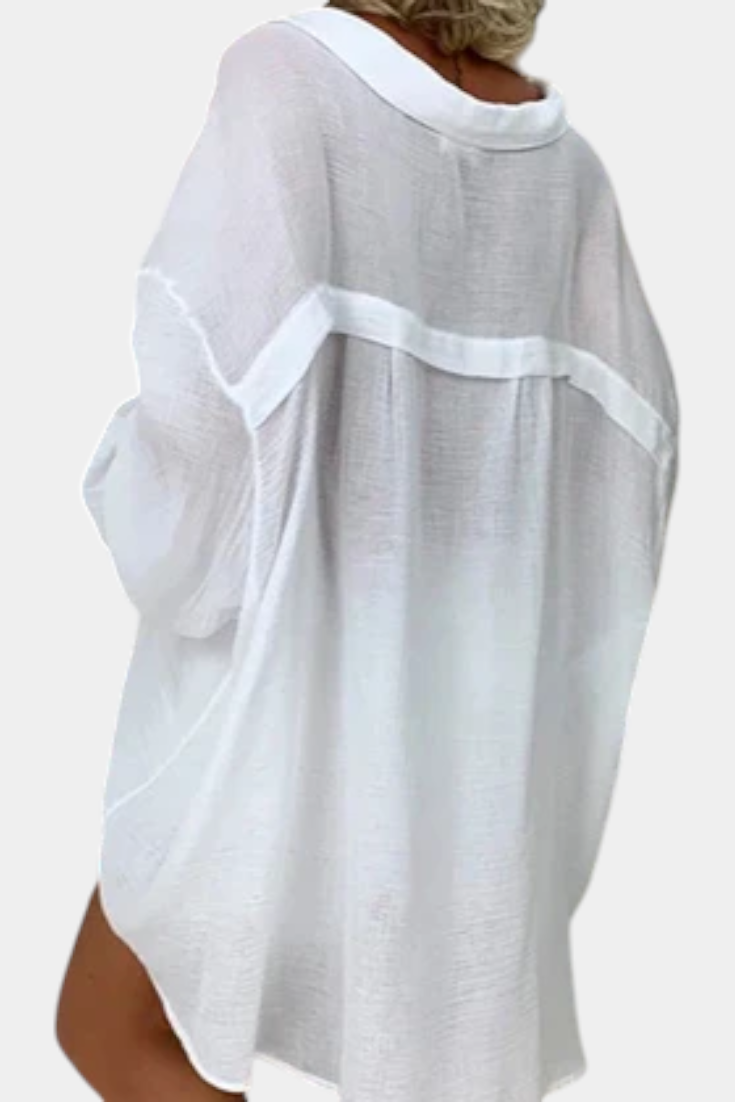 Melis Oversized Skjorte Af Let Bomuld Eksklusiv Kollektion