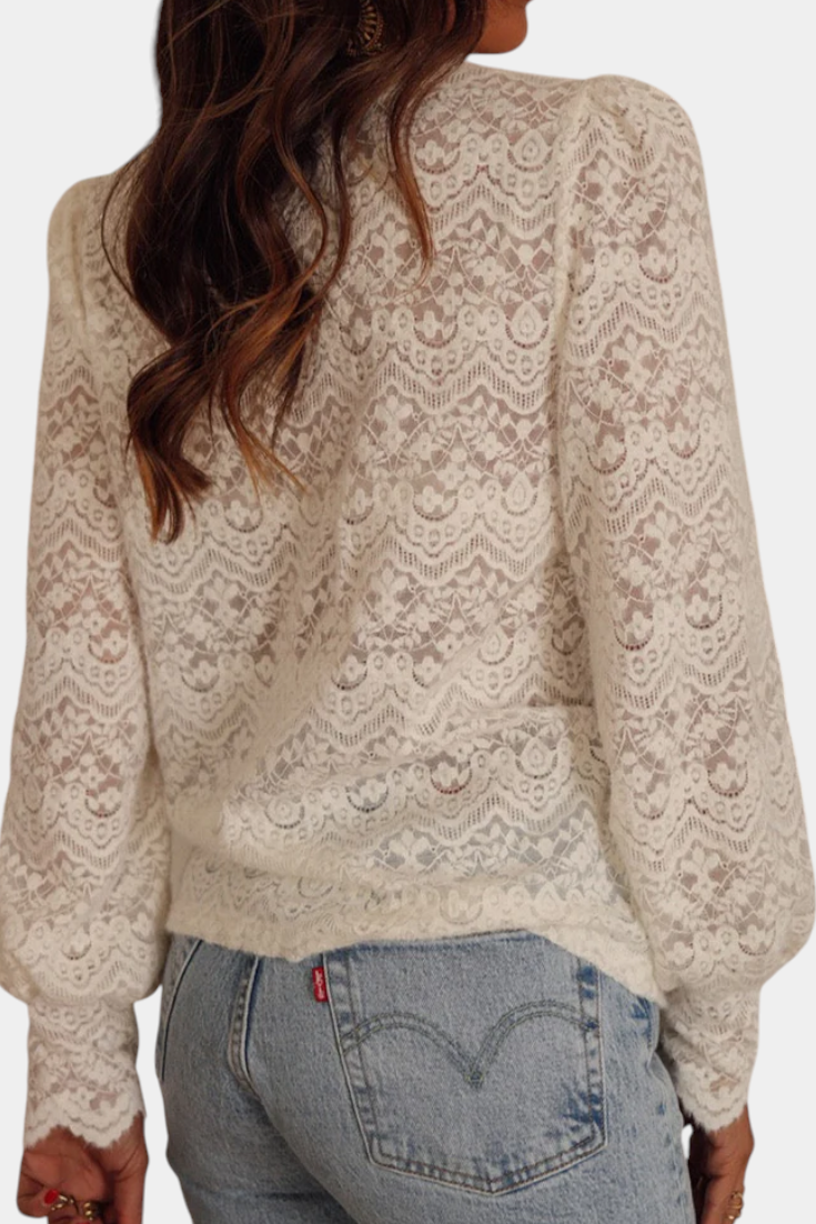 Soleil Bluse i Bomuld Blonder fra Atelier Kollektion