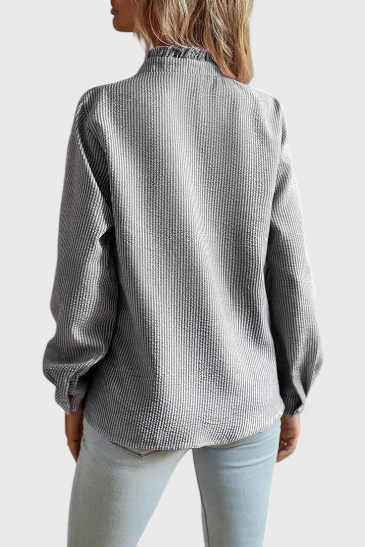 Lily Bluse Vanguard Stil Med Luksusstof Eksklusiv Kollektion