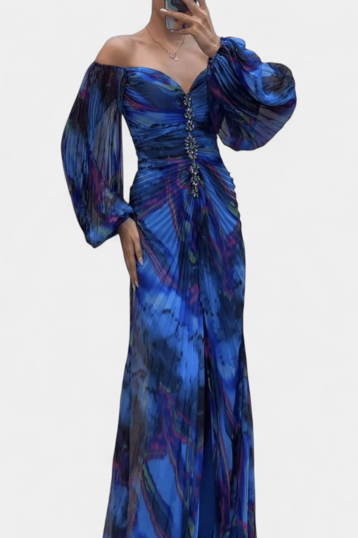 Kirstine | Plisseret Maxikjole