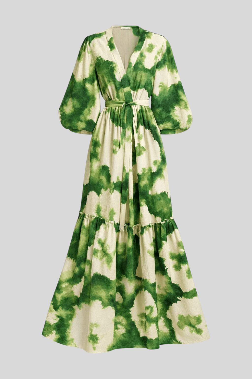 Luna | Blomstret maxikjole