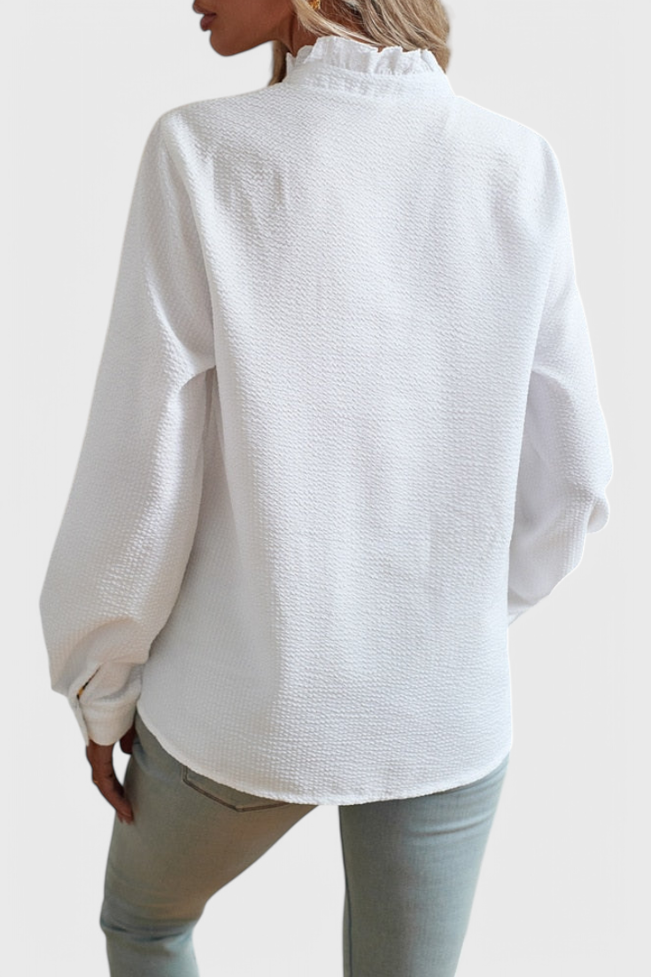 Lily Bluse Vanguard Stil Med Luksusstof Eksklusiv Kollektion