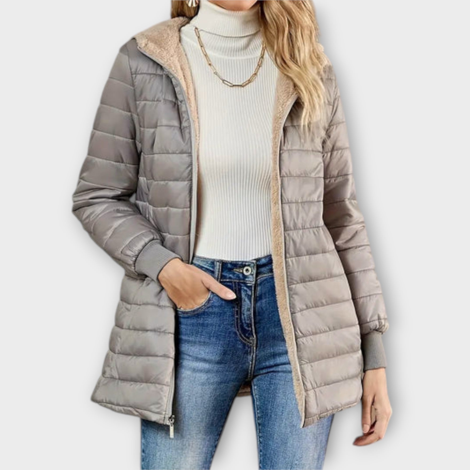 Eline Vinterjakke Uld Kollektion Casual Eksklusiv Relaxed