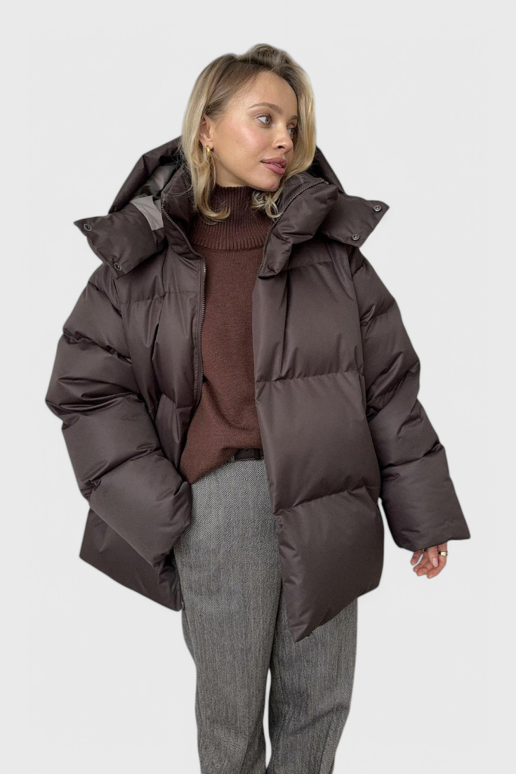 Emilia Pufferjakke Vinter Elegant Kollektion Eksklusiv