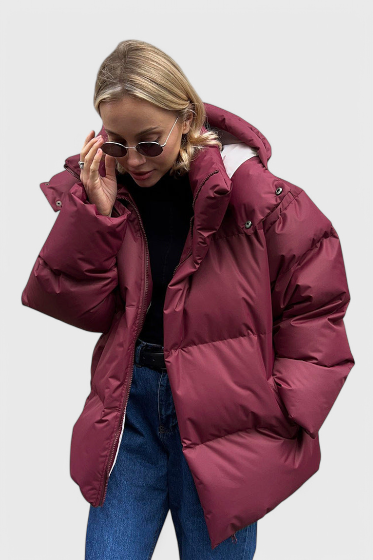 Emilia Pufferjakke Vinter Elegant Kollektion Eksklusiv