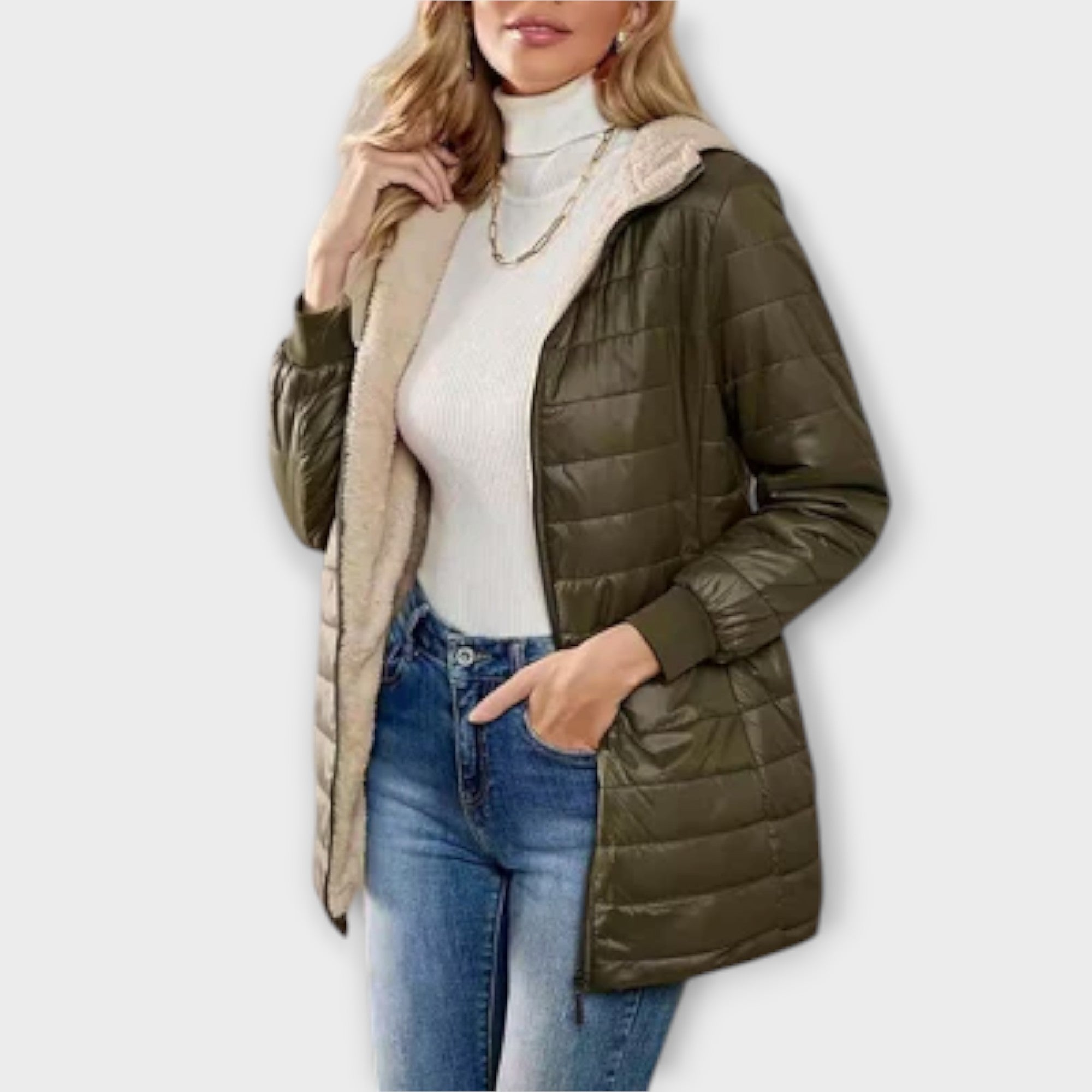 Eline Vinterjakke Uld Kollektion Casual Eksklusiv Relaxed