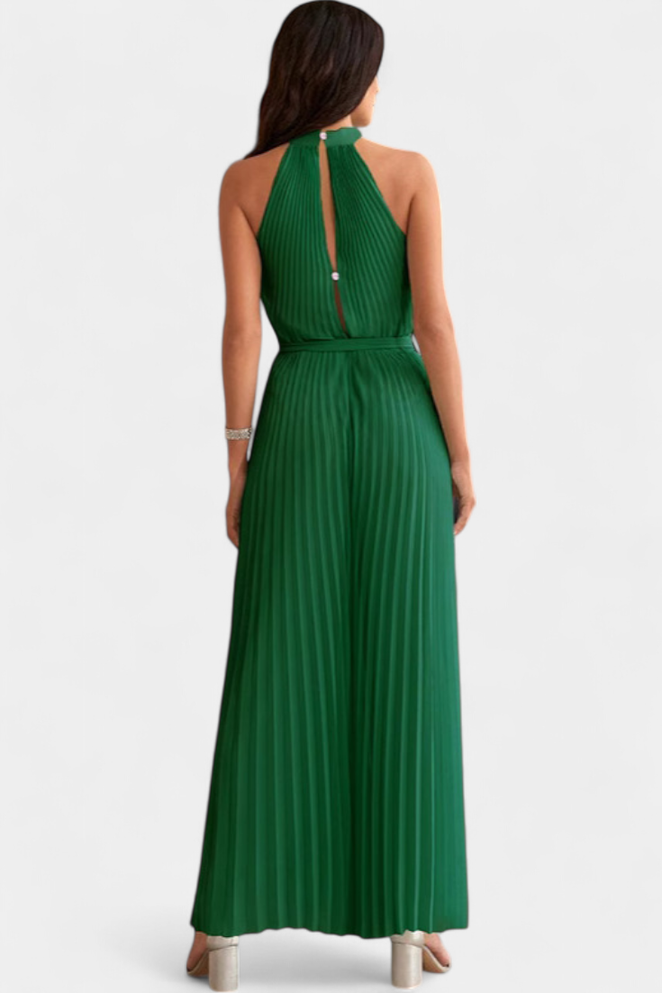 Patrizia Mono Palazzo Plisado Halter Hals Eksklusiv