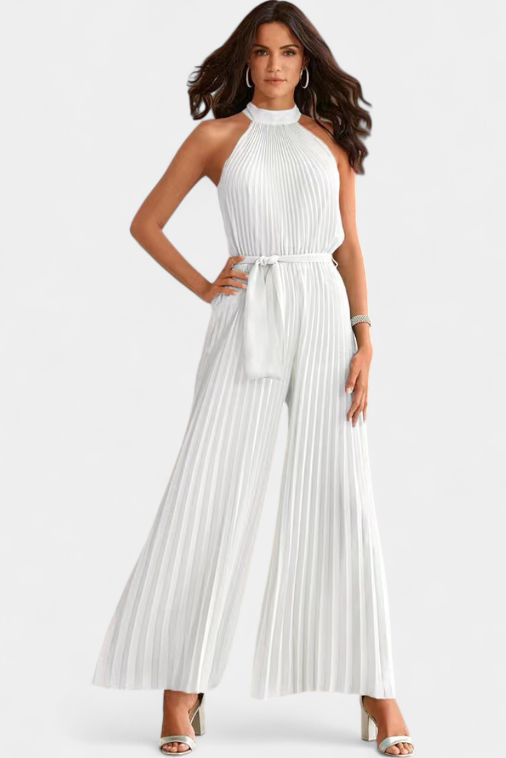 Patrizia Mono Palazzo Plisado Halter Hals Eksklusiv