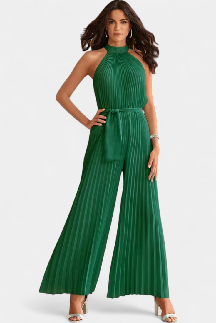 Patrizia Mono Palazzo Plisado Halter Hals Eksklusiv