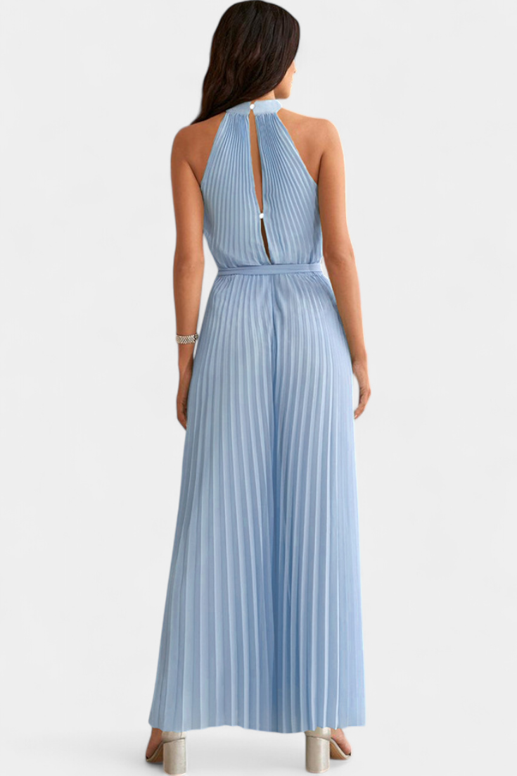 Patrizia Mono Palazzo Plisado Halter Hals Eksklusiv