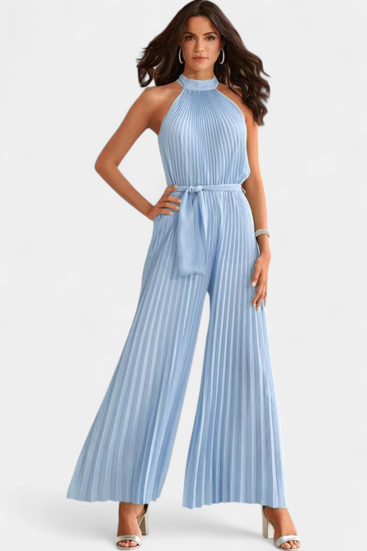 Patrizia Mono Palazzo Plisado Halter Hals Eksklusiv