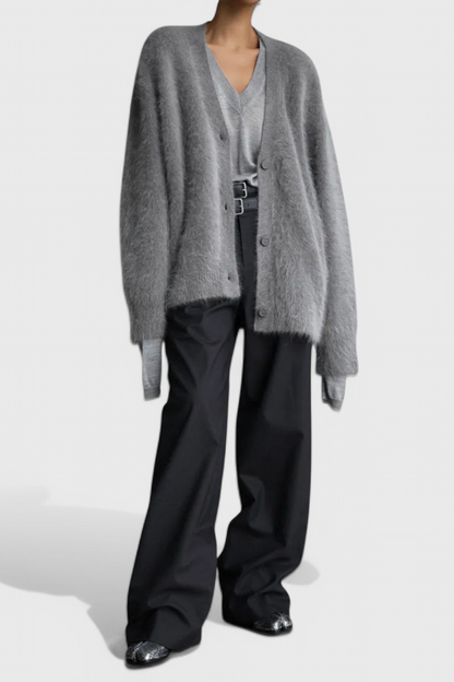 Daniela Cardigan Blandet Kashmiruld og Lammeuld Eksklusiv