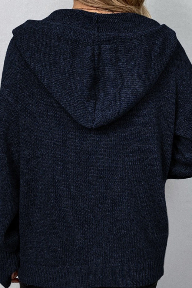 Amelia Strik Cardigan Blødt Uldblanding Draperet Eksklusiv