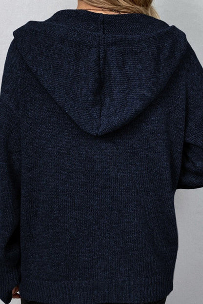 Amelia Strik Cardigan Blødt Uldblanding Draperet Eksklusiv