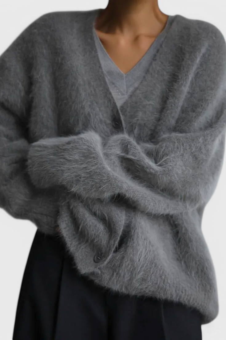 Daniela Cardigan Blandet Kashmiruld og Lammeuld Eksklusiv