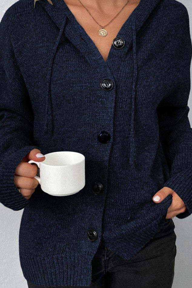 Amelia Strik Cardigan Blødt Uldblanding Draperet Eksklusiv