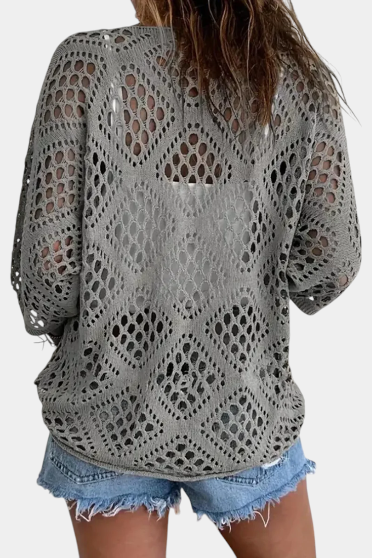 Fern Bluse I Blonder Og 100 Procent Polyester Langærmet