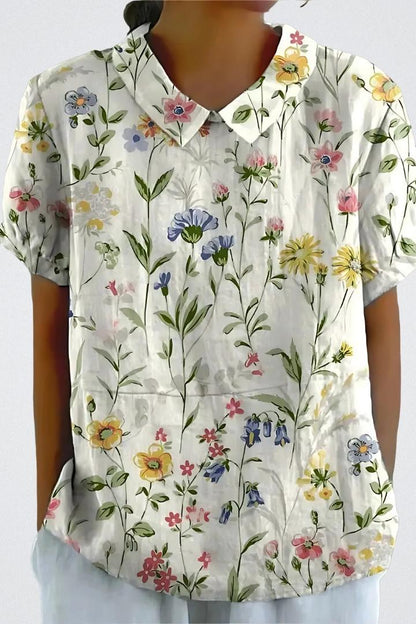 Selma | Blomstret bluse