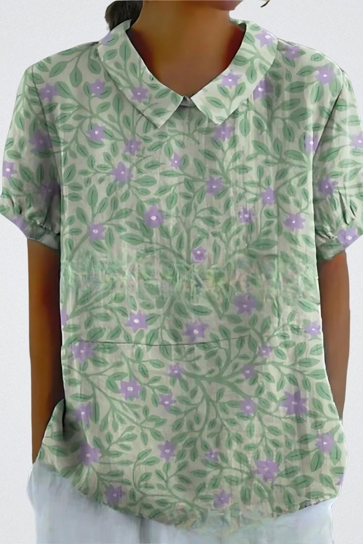 Selma | Blomstret bluse