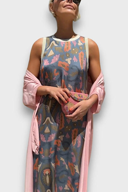 Signe | Blomstret langkjole