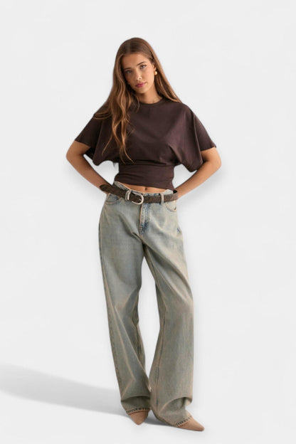 Sofia | Bredærmer T-shirt