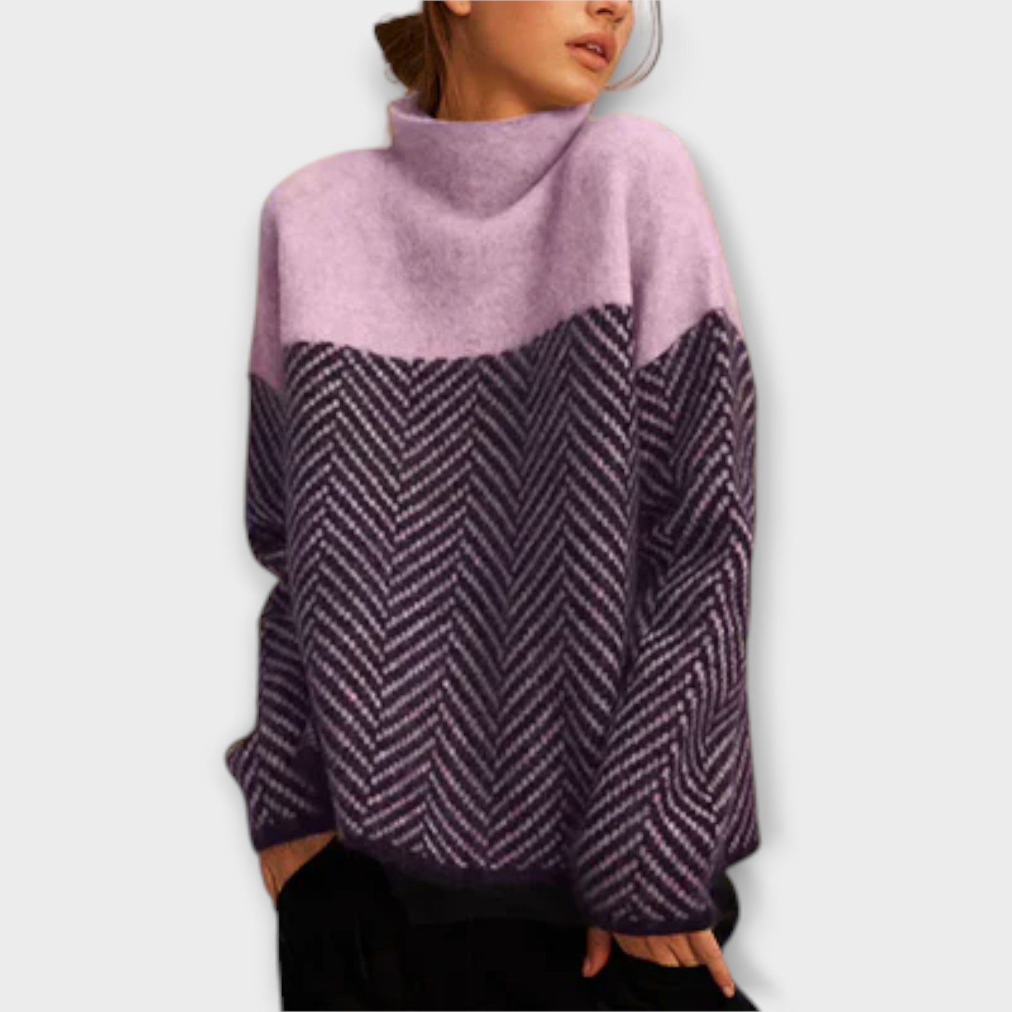 Eline Trøje Med Høj Hals Luksus Kollektion Eksklusiv