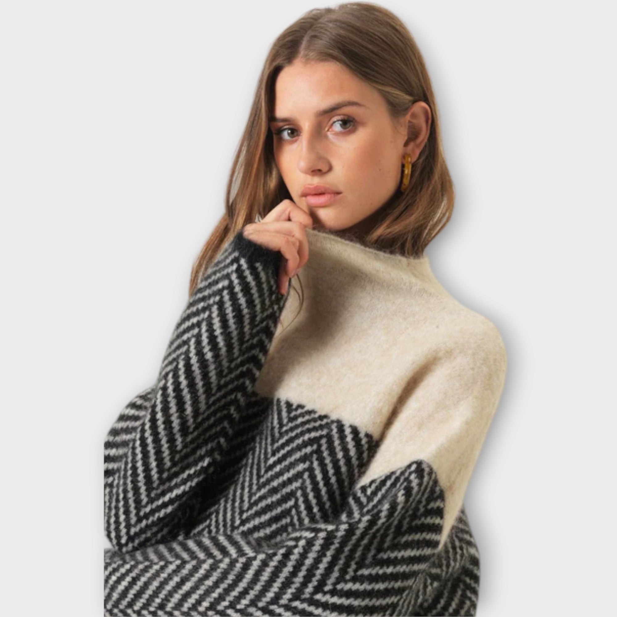 Eline Trøje Med Høj Hals Luksus Kollektion Eksklusiv