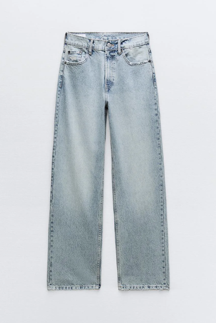 Roxy Jeans Vintage Slidte Med Høj Talje Patchwork Eksklusiv