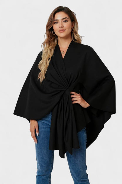 Yvette | Elegant Draperet Poncho