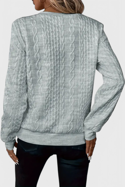 Zoey Eksklusiv Jersey Strik Med Lynlås Blød Og Elegant