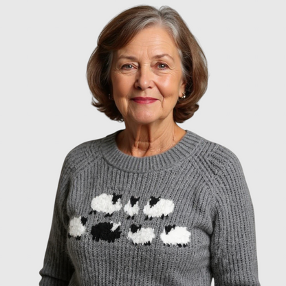 Ellie - Vintage islandsk uldtrøje