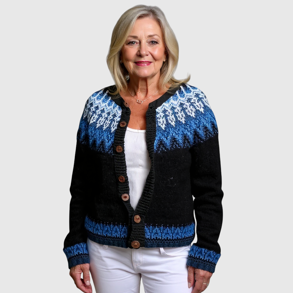 Givanna - Vintage islandsk uld cardigan