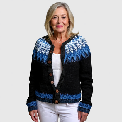 Givanna - Vintage islandsk uld cardigan
