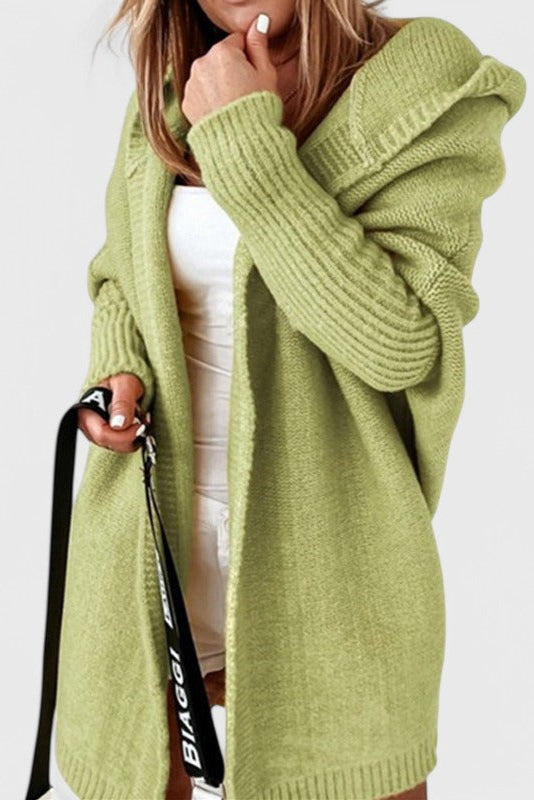 Lovisa Oversized Cardigan Hætte Luksus Strik Kollektion