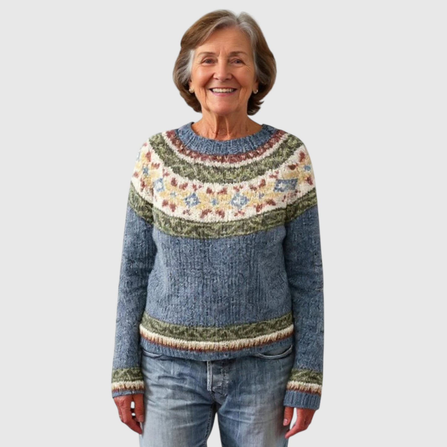 Lucy - Vintage islandsk uldtrøje