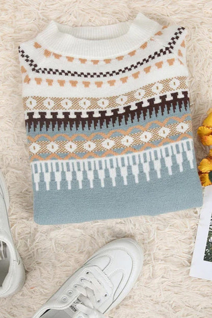 Gemma Textureret Jerseytrøje Rundhals Vinter Eksklusiv