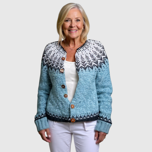 Clara - Vintage islandske uld cardigan