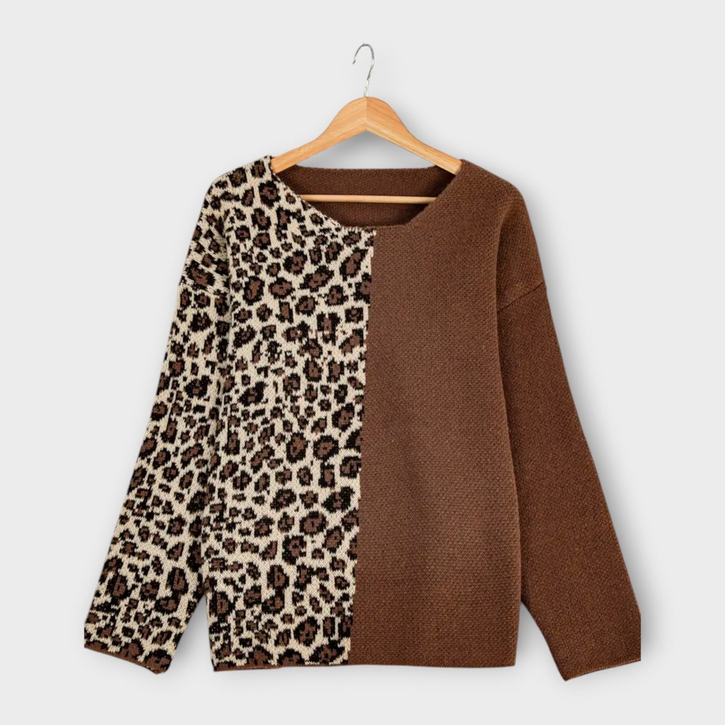 Eline Cheyenne Striktrøje Leopard Print Eksklusiv Kollektion