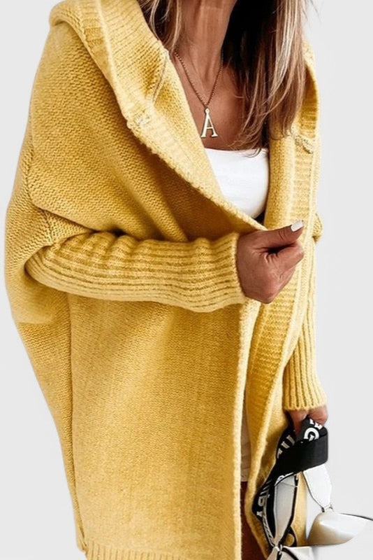 Lovisa Oversized Cardigan Hætte Luksus Strik Kollektion