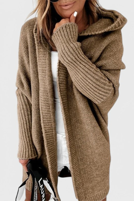 Lovisa Oversized Cardigan Hætte Luksus Strik Kollektion