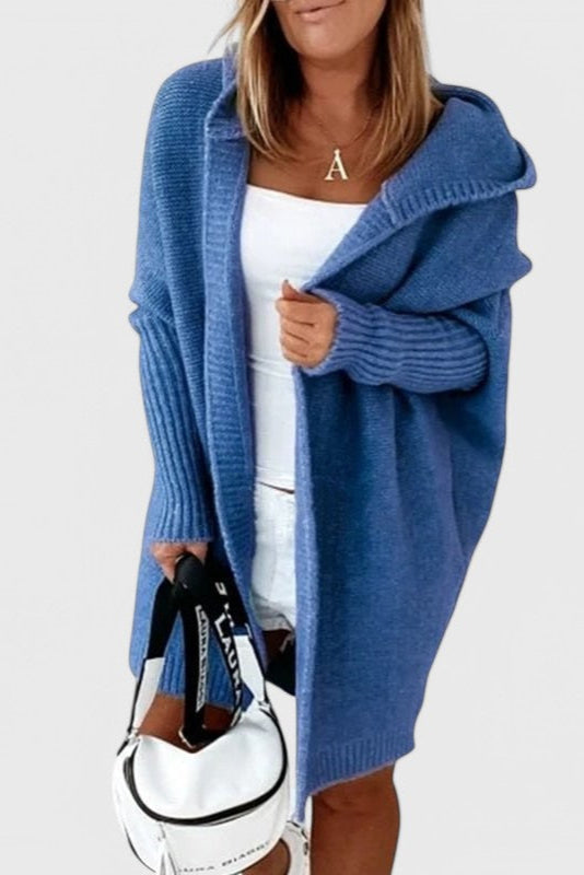 Lovisa Oversized Cardigan Hætte Luksus Strik Kollektion