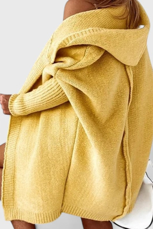 Lovisa Oversized Cardigan Hætte Luksus Strik Kollektion