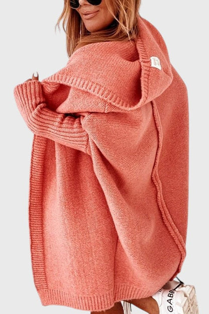 Lovisa Oversized Cardigan Hætte Luksus Strik Kollektion