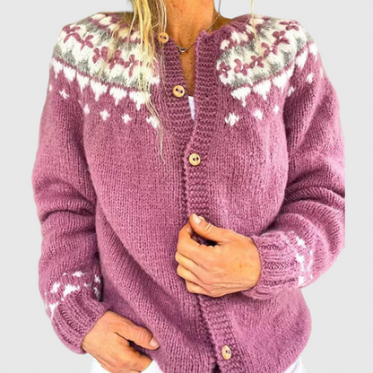 Maya - Vintage islandske uld cardigan