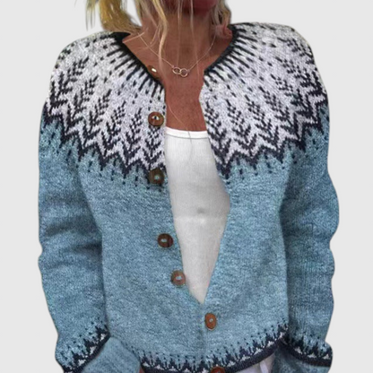 Clara - Vintage islandske uld cardigan