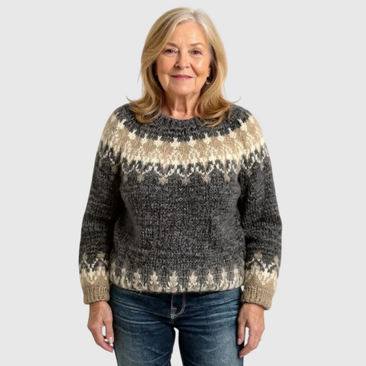 Samantha - Vintage islandsk uldtrøje
