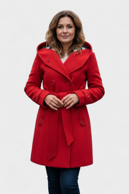 Leona™ | Elegant dobbeltradet frakke