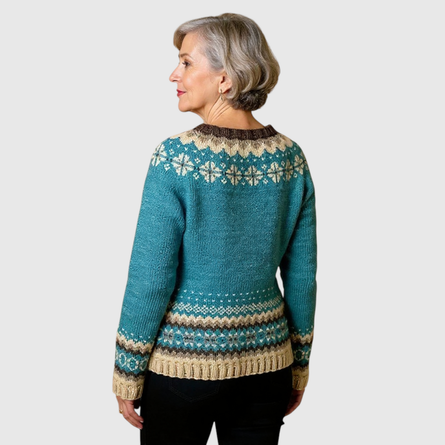 Allaira - Vintage islandsk uld cardigan