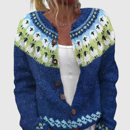 Sophie - Vintage islandsk uld cardigan