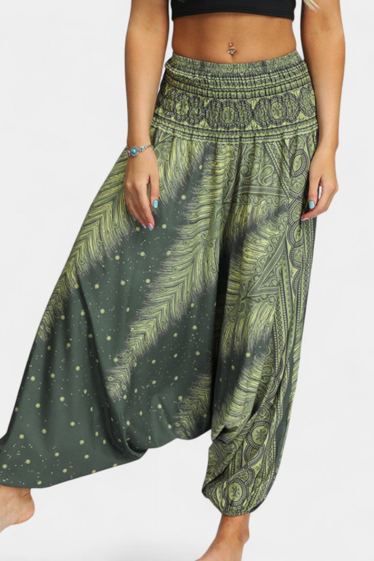 Greta Pantaloner Boho Let Vævning Eksklusiv Talje Komfort